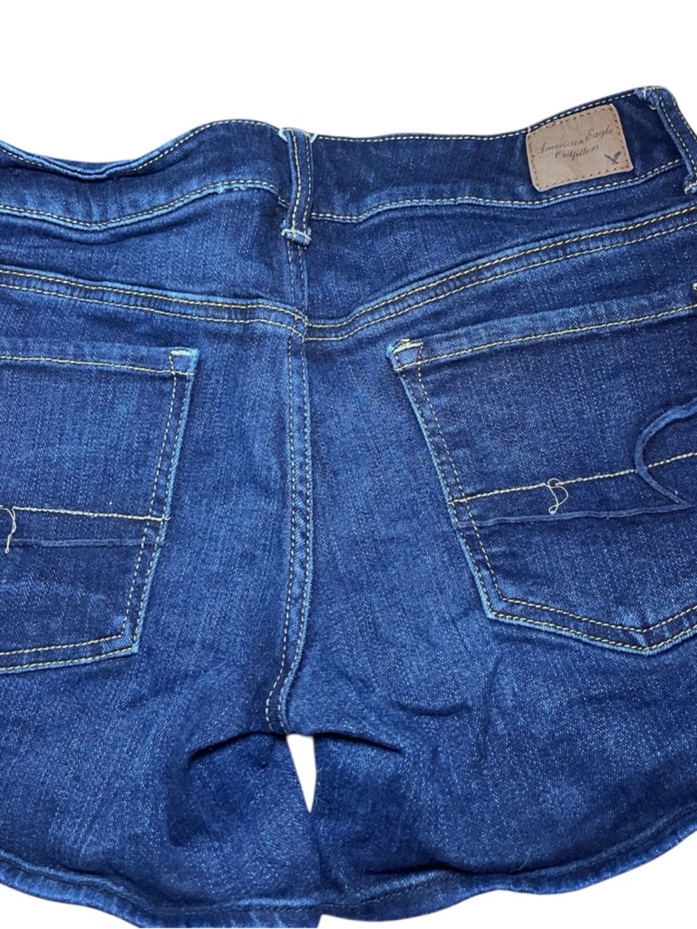 American Eagle Outfitters Dark Blue Denim Jean Shorts - Picture 4 of 4